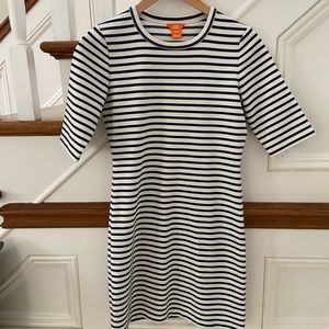 Joe Fresh White/Navy striped dress